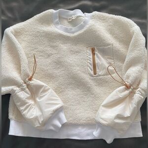 NWOT Sherpa Pull Over Sweater